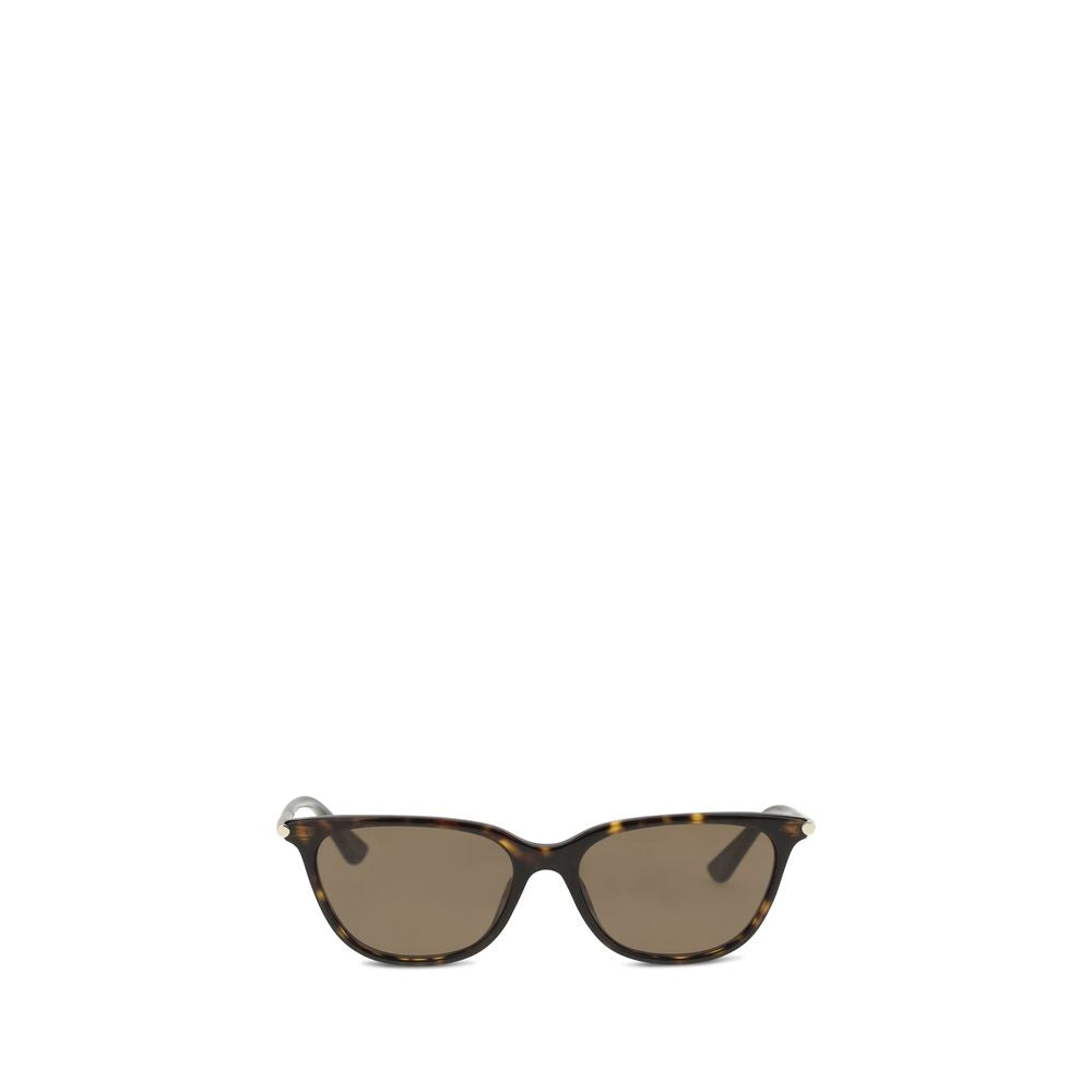 Lunettes de soleil Alexander McQueen en acétate marron