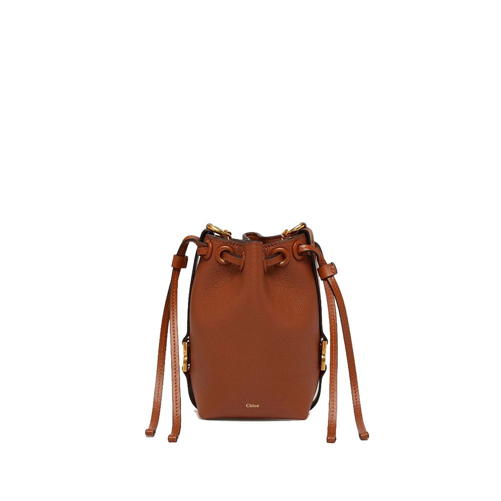 Chloé Basket Bag aus braunem Kalbsleder