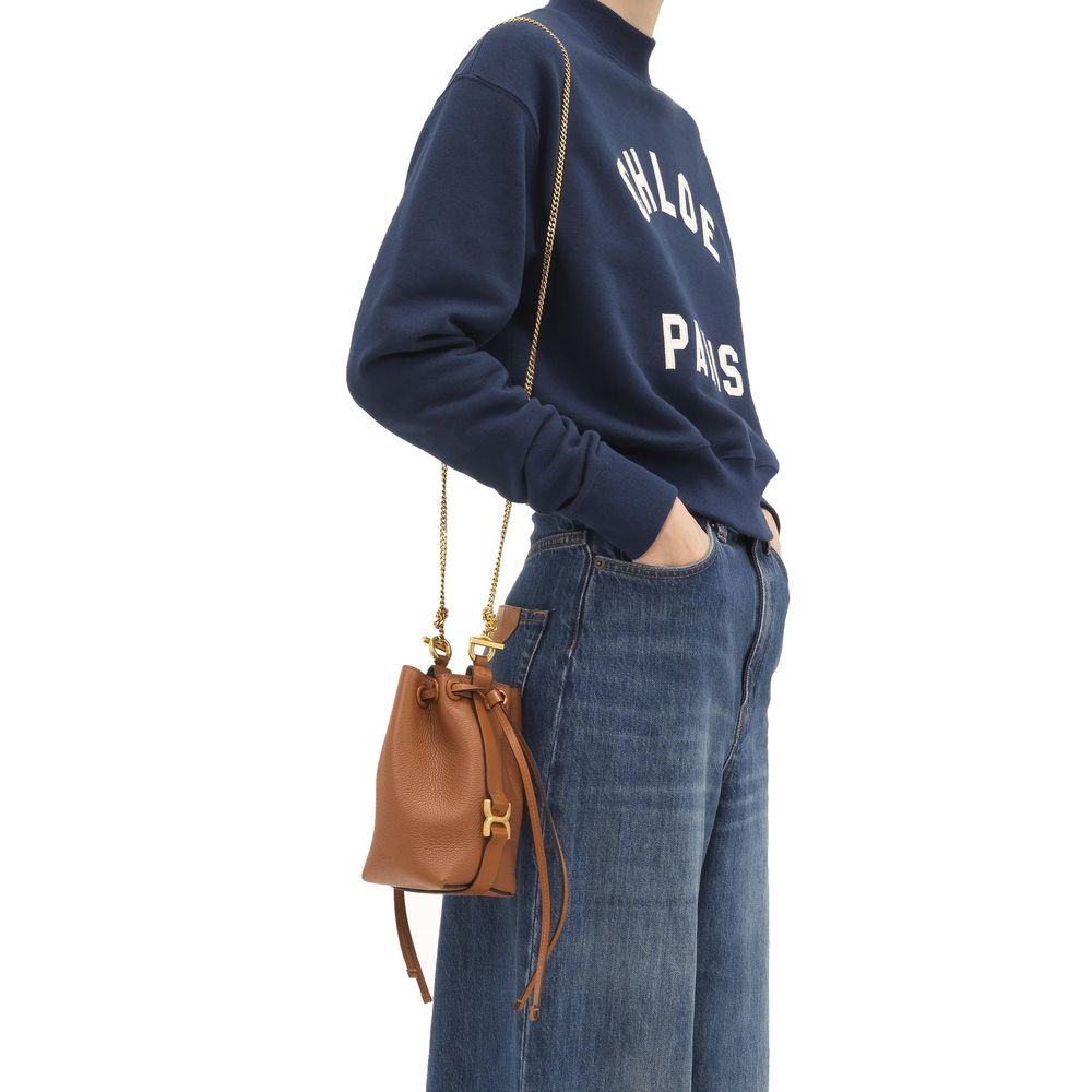Chloé Basket Bag aus braunem Kalbsleder