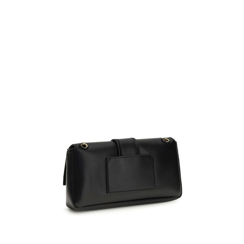 Sac à bandoulière Jacquemus noir en cuir d'agneau Ovis Aries Aries