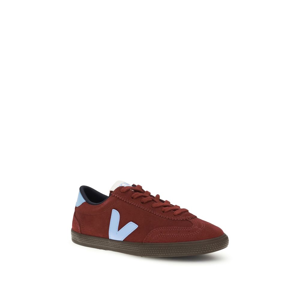 Veja Bordeaux Calf Leather Bos Taurus Athletic Sneakers
