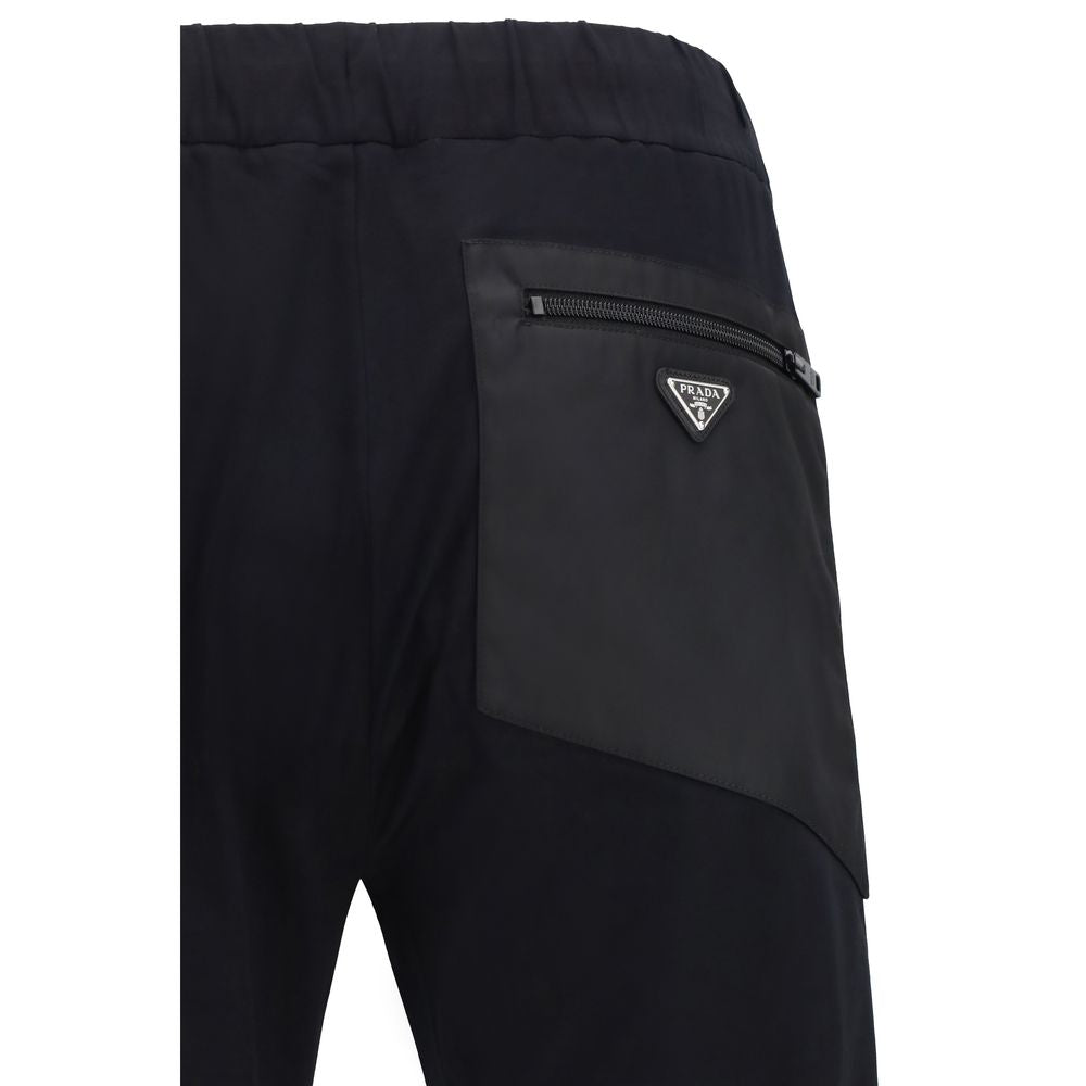 Prada Schwarze Athletic-Hose aus Nylon