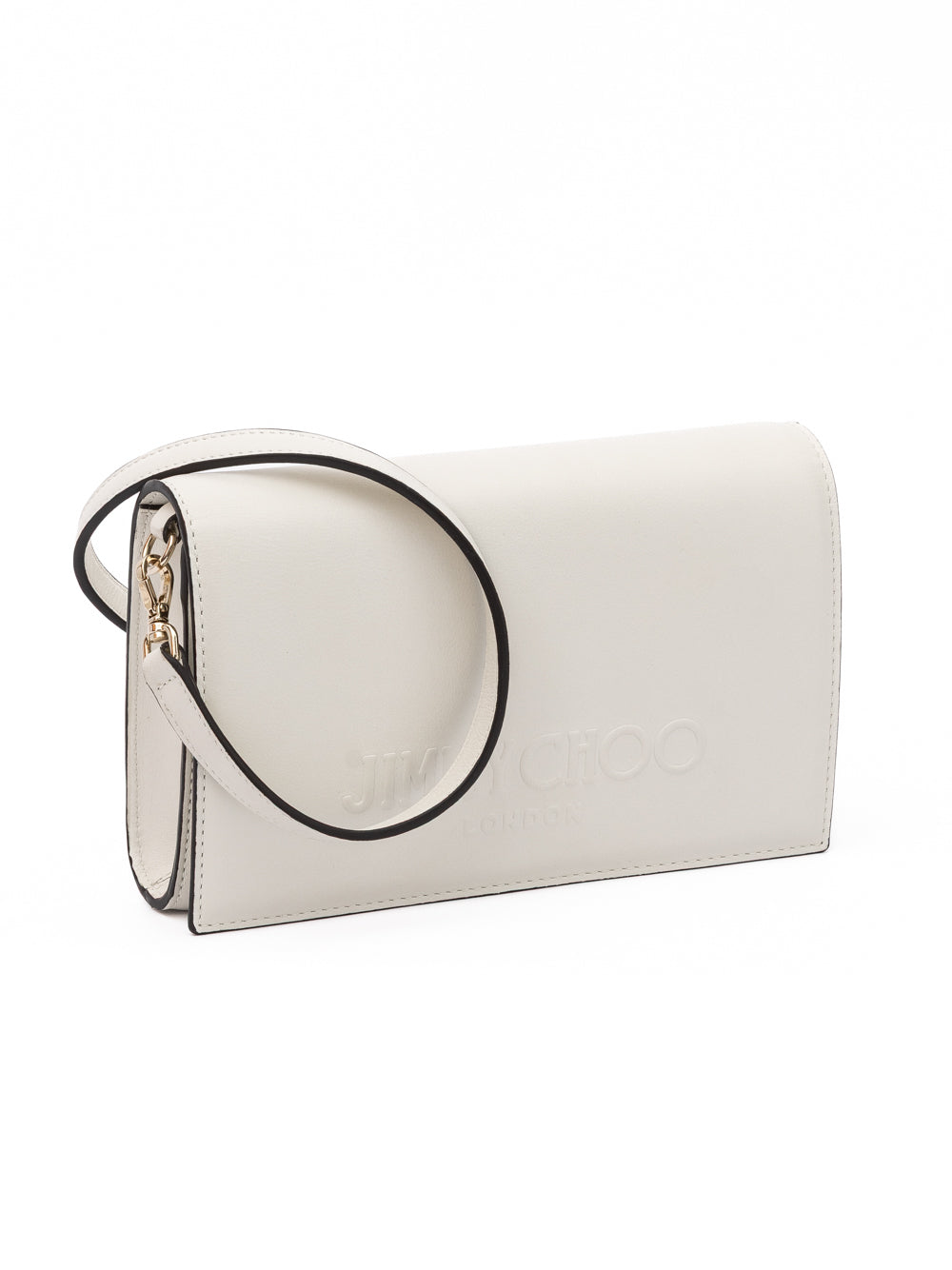 Sac à bandoulière en cuir Jimmy Choo blanc Avenue