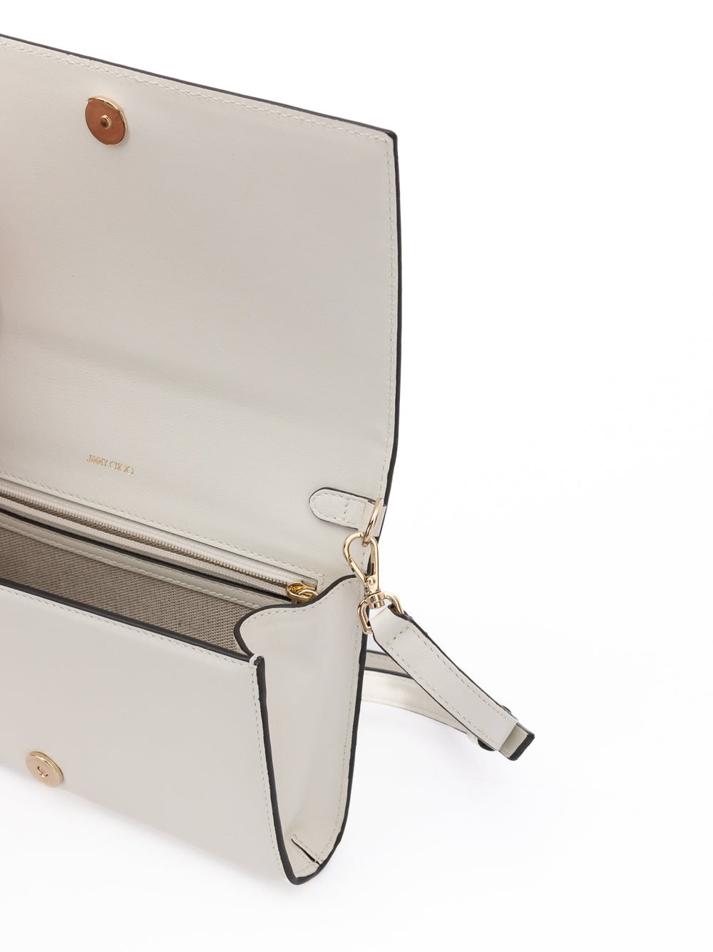 Sac à bandoulière en cuir Jimmy Choo blanc Avenue