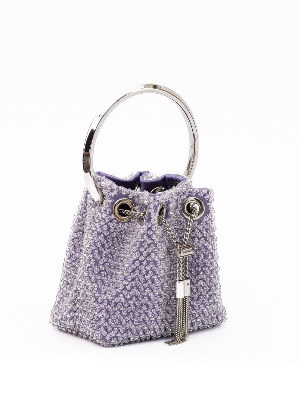 Seau Jimmy Choo Bon Bon Microcristaux Violet Clair