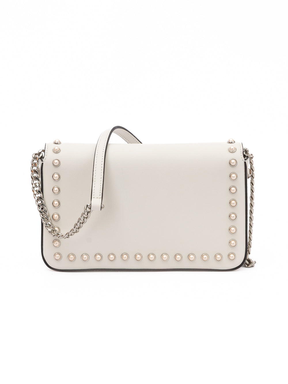 Jimmy Choo Umhängetasche aus weißem Leder