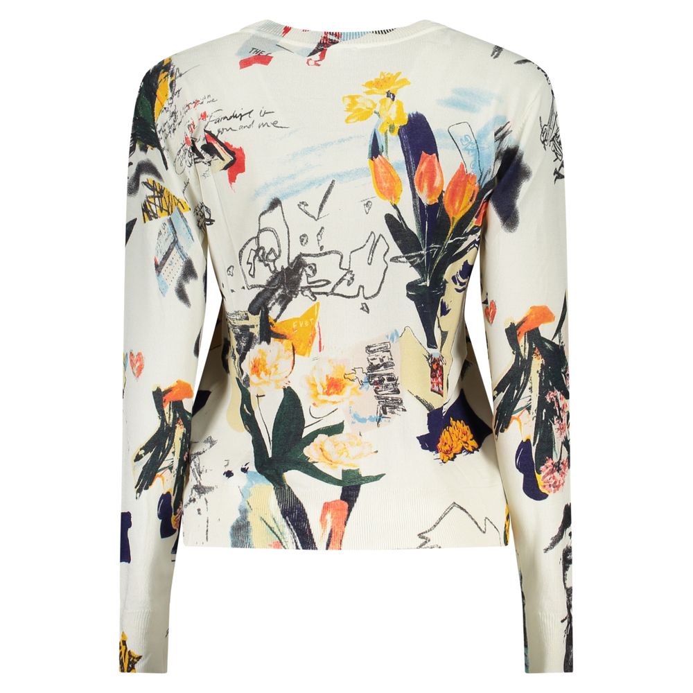 T-shirt Desigual blanc en viscose pour femme
