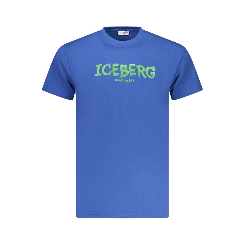Iceberg Blue Cotton T-Shirt