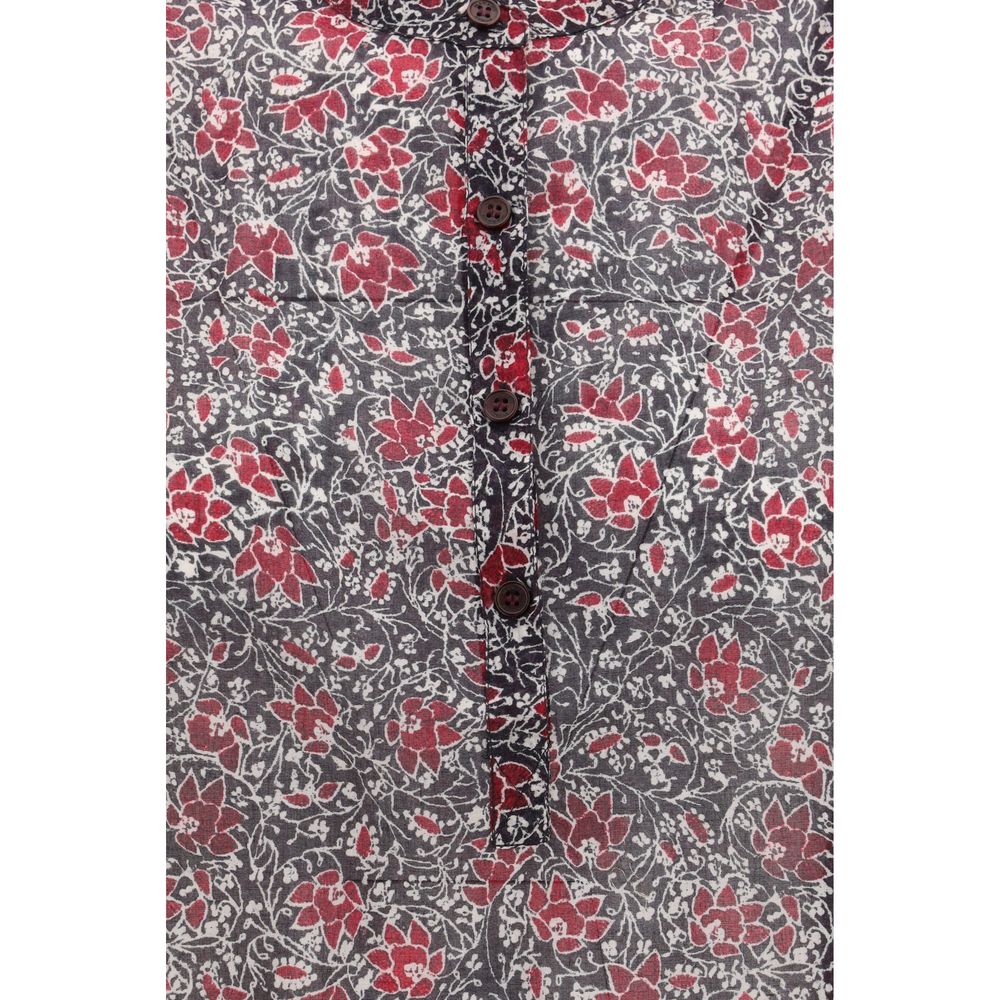 Chemise à motifs en coton violet Marant Étoile