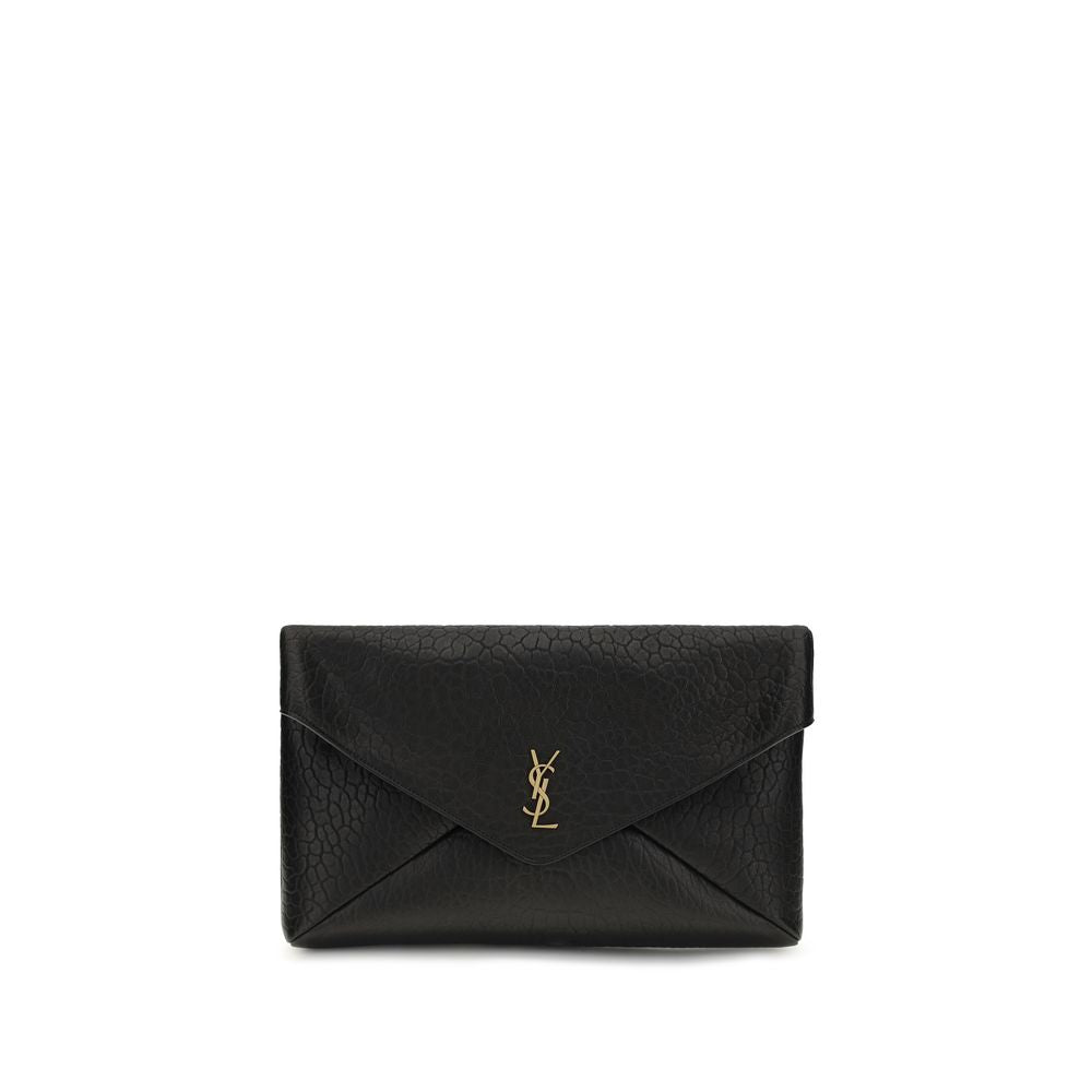 Sac à bandoulière Saint Laurent en agneau noir Ovis Aries Aries