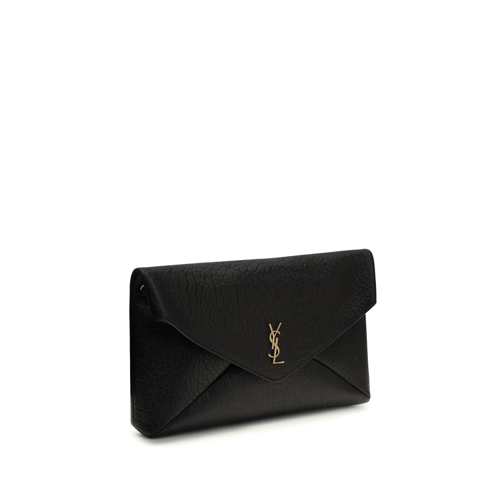 Sac à bandoulière Saint Laurent en agneau noir Ovis Aries Aries