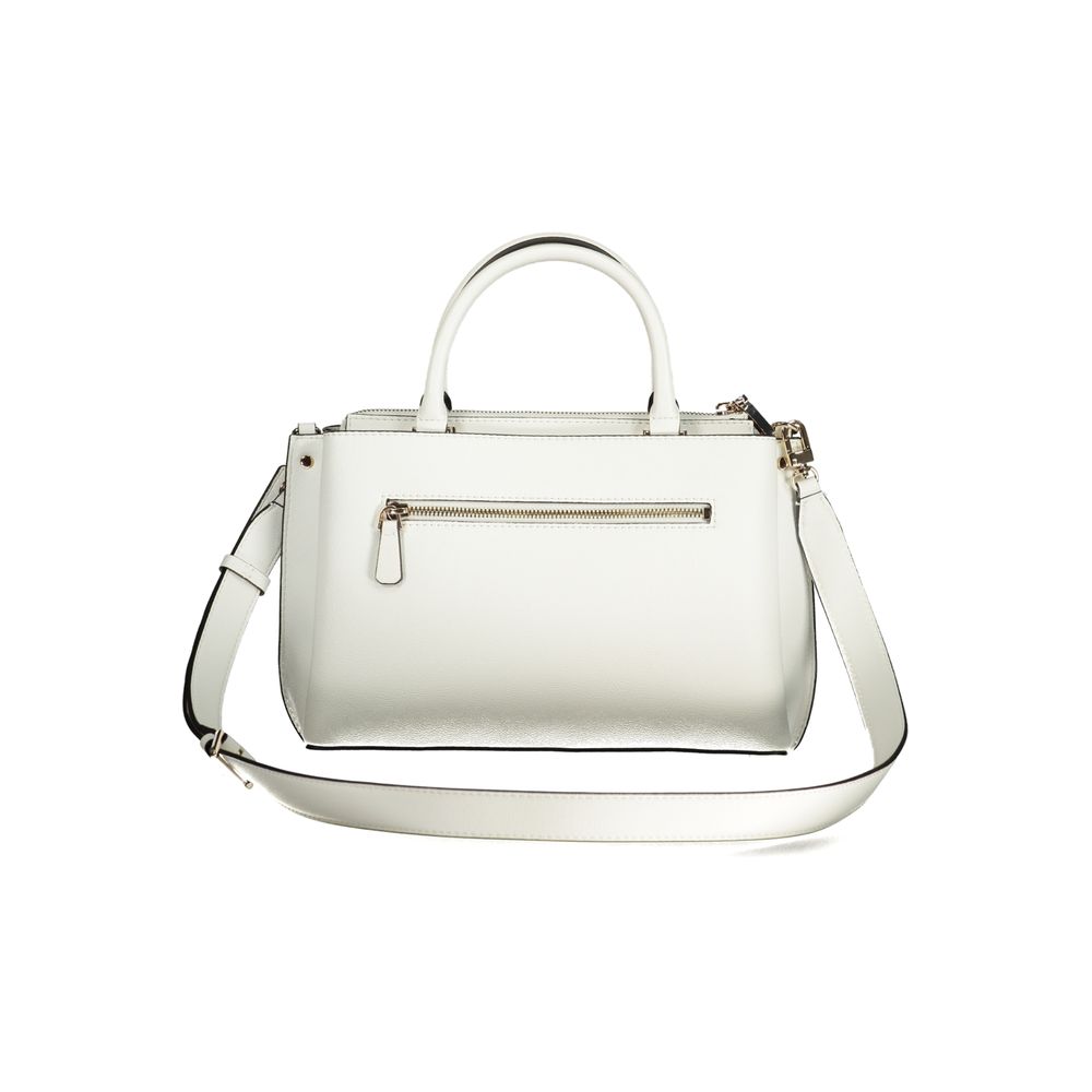 Guess Jeans Weiße Polyurethan Damen Handtasche