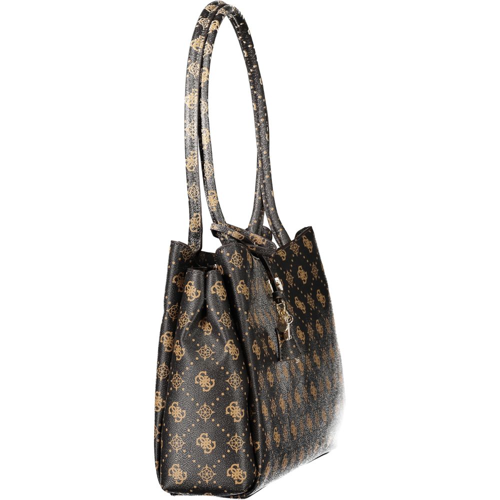 Sac à main Guess en polyuréthane marron pour femme