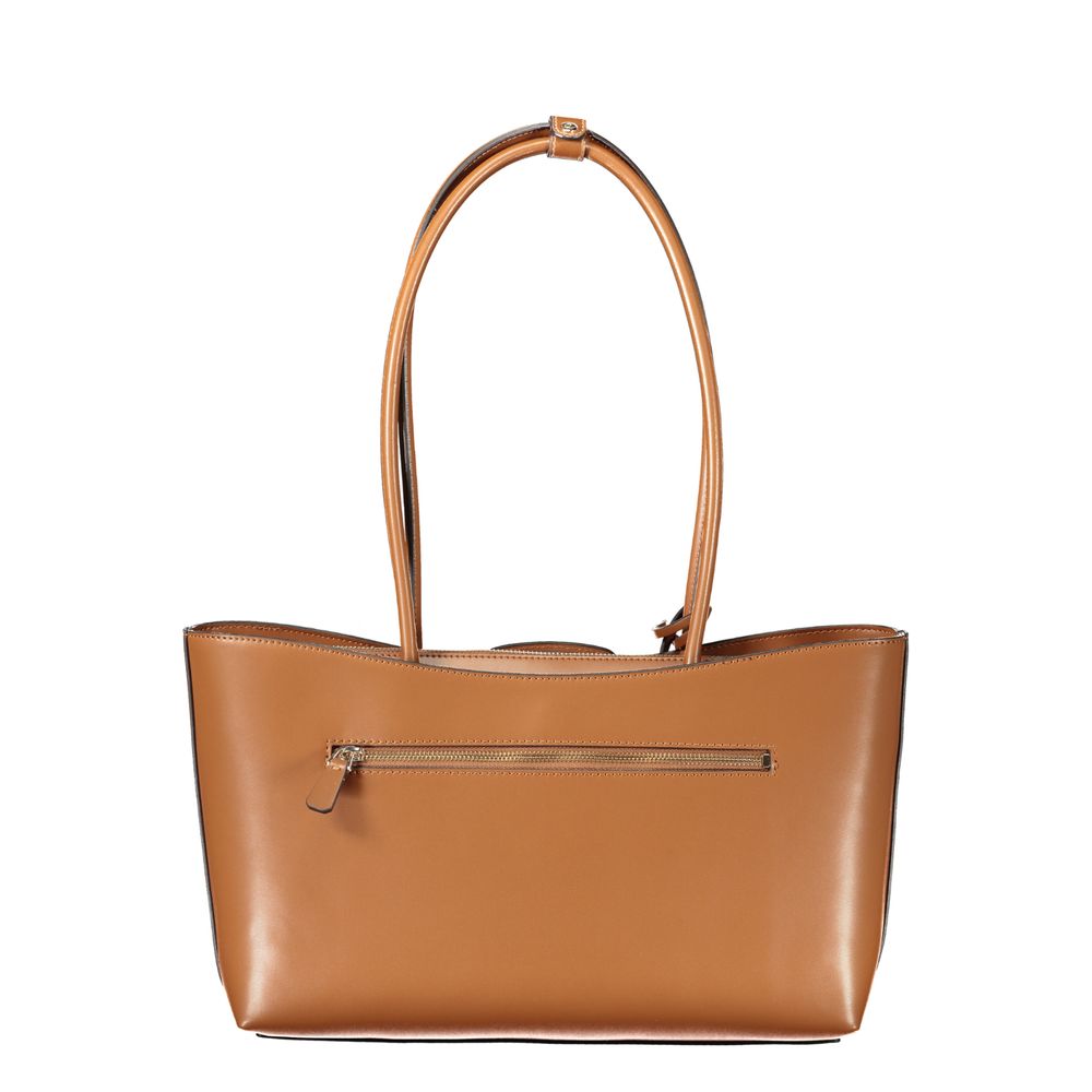 Guess Jeans Marrone Poliuretano Women Handbag