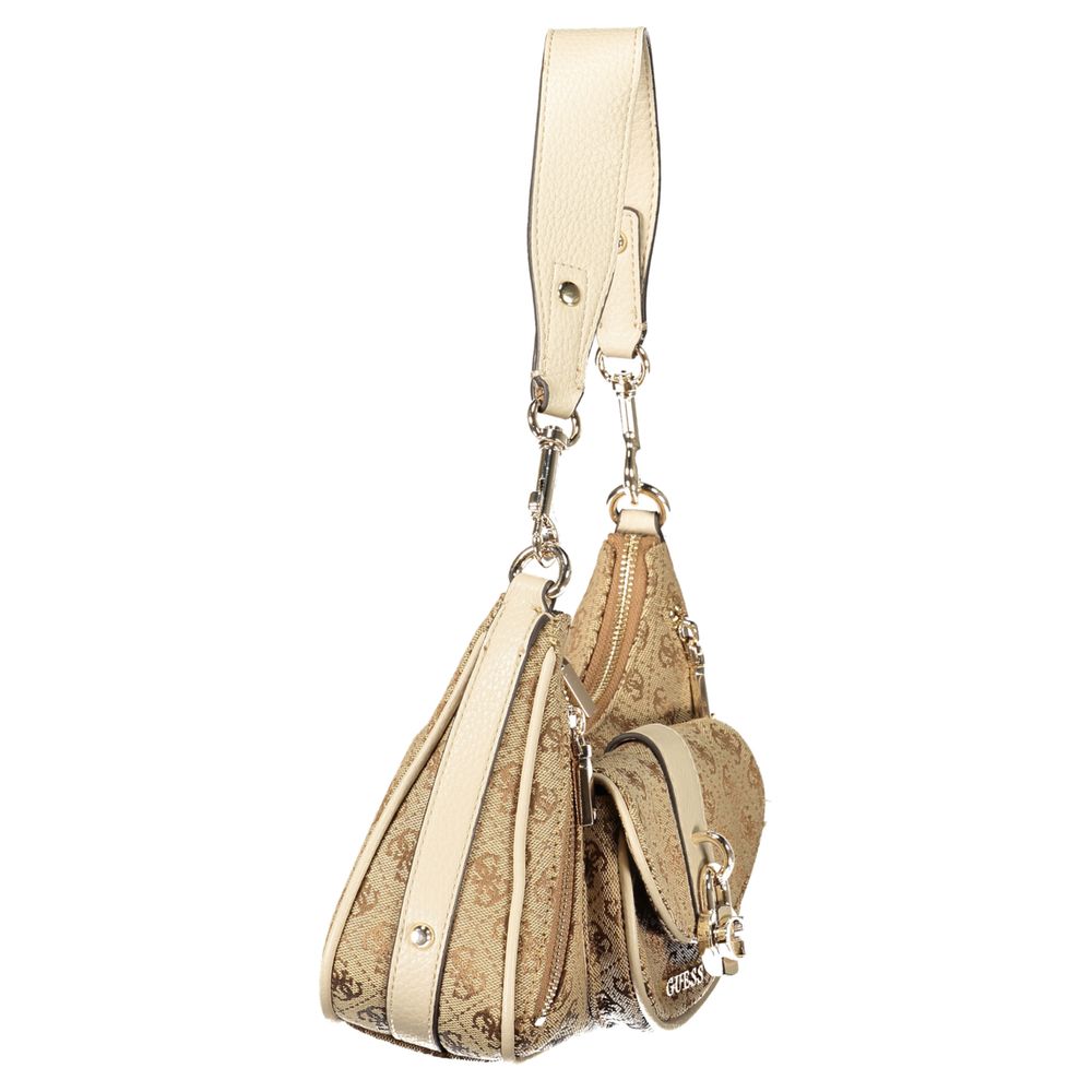 Guess Jeans Beige Polyurethan Damenhandtasche