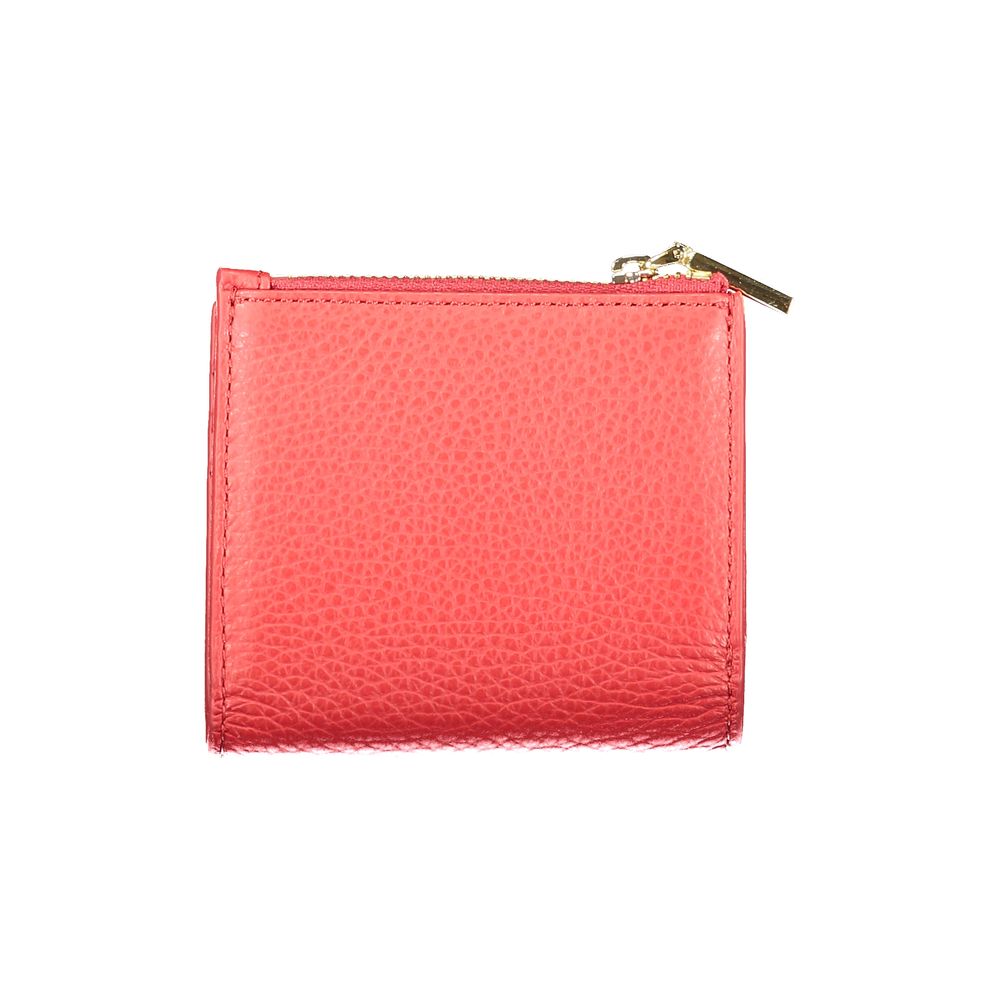 Portefeuille Femme en Cuir Rouge Coccinelle