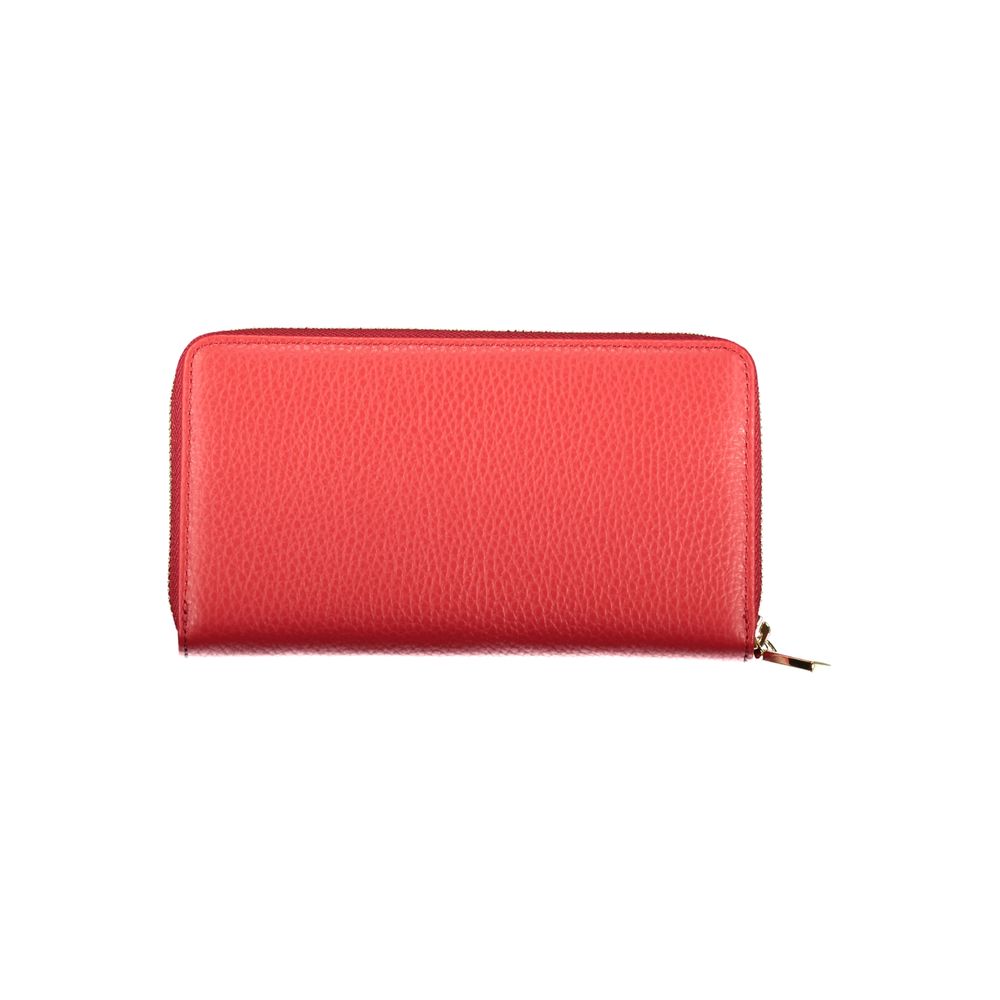 Portefeuille Femme Coccinelle Rosso en Cuir