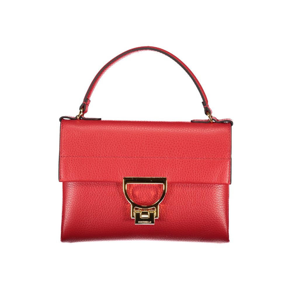 Sac à main femme en cuir Coccinelle Rosso