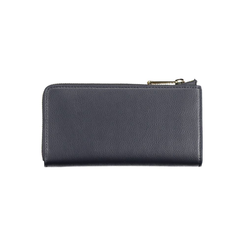 Tommy Hilfiger Damen-Geldbörse aus blauem Polyurethan