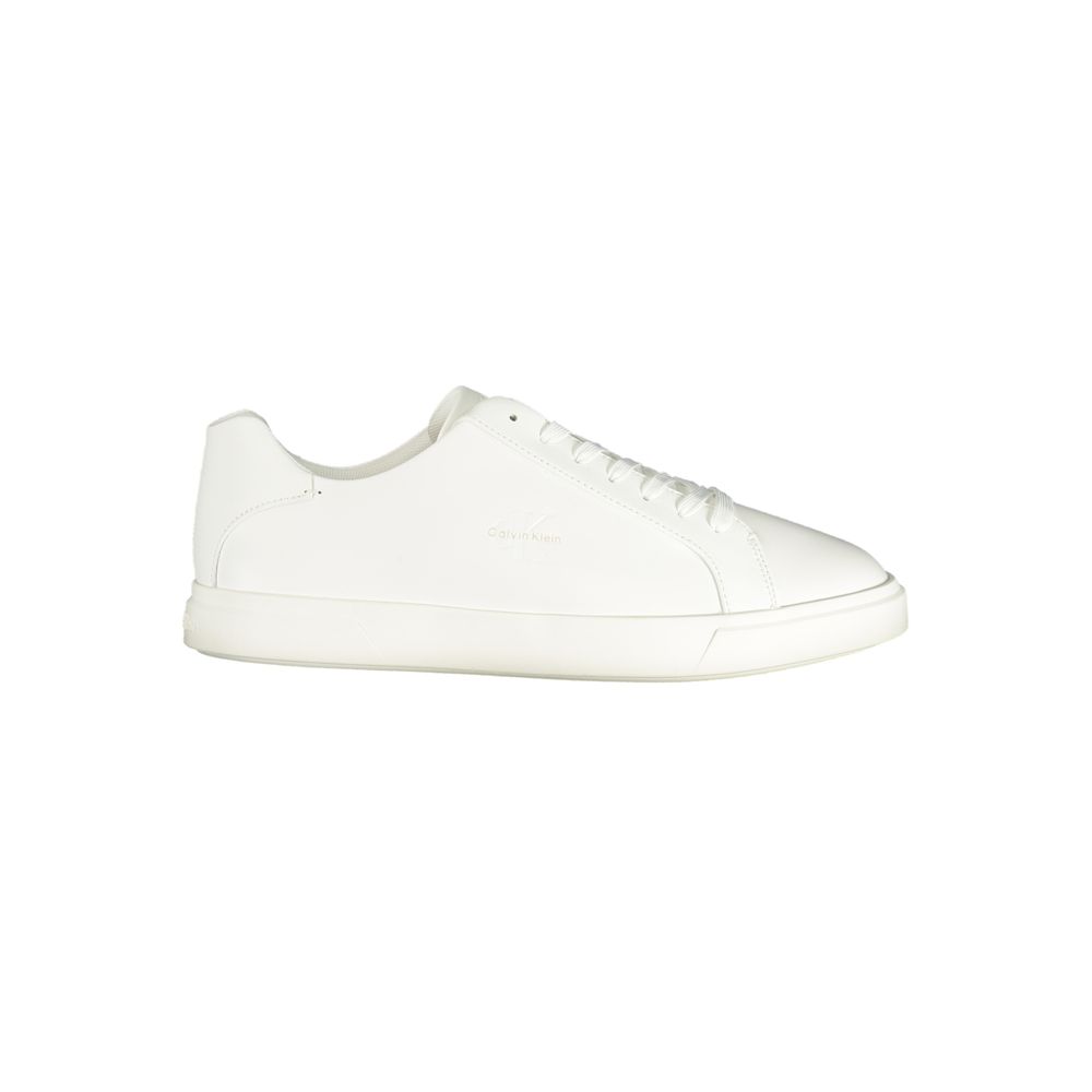 Baskets basses blanches en polyuréthane Calvin Klein pour homme