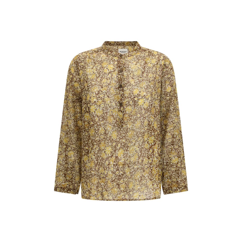 Marant Etoile Bicolor Cotton Pattern Shirt