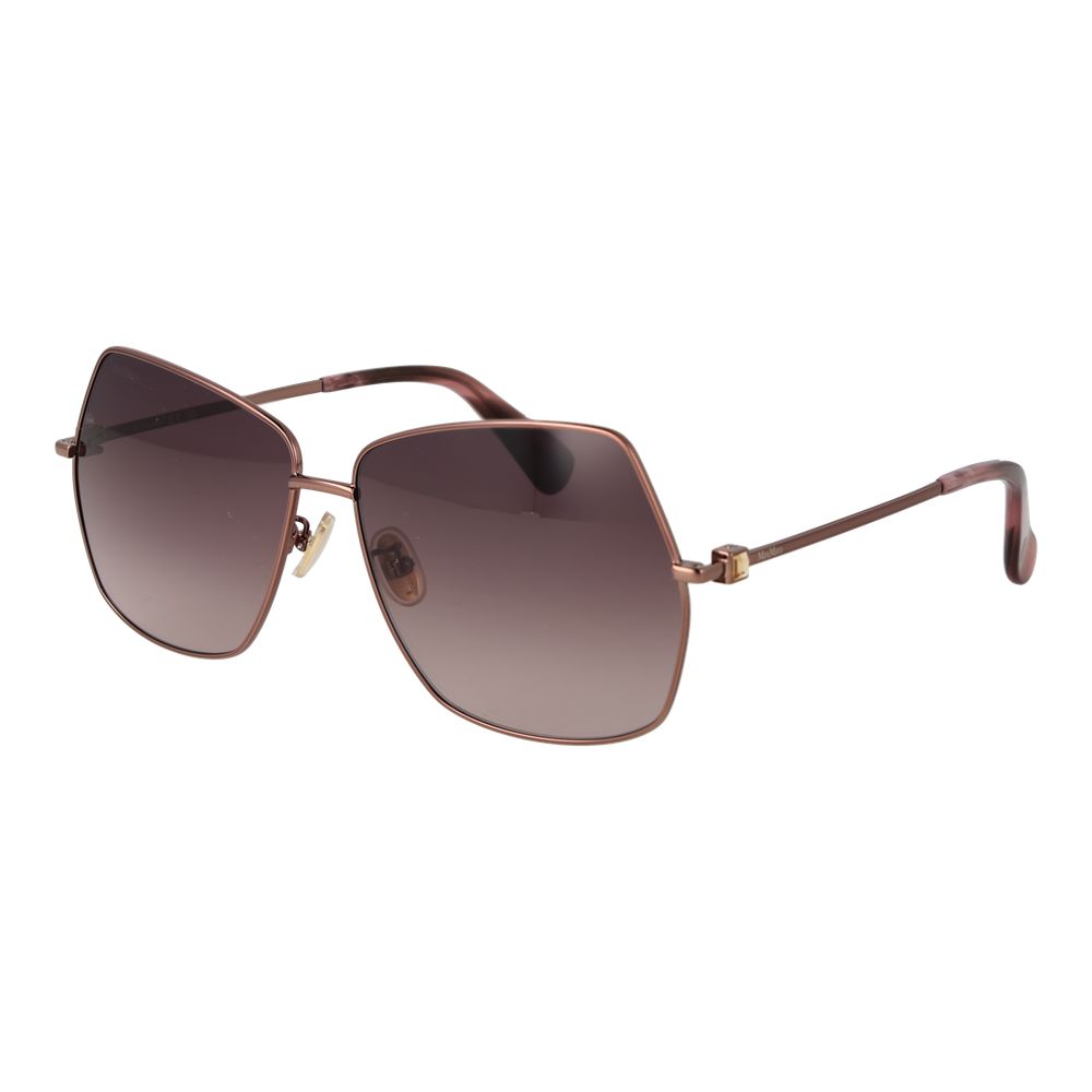 Lunettes de soleil Max Mara en métal bronze