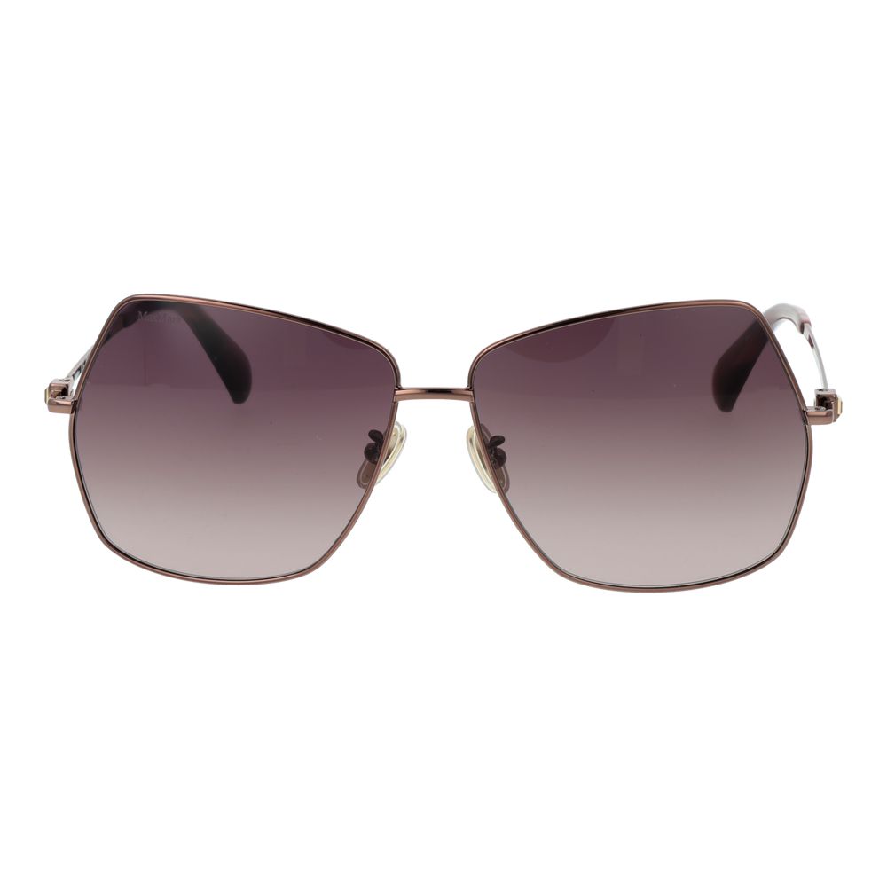 Lunettes de soleil Max Mara en métal bronze