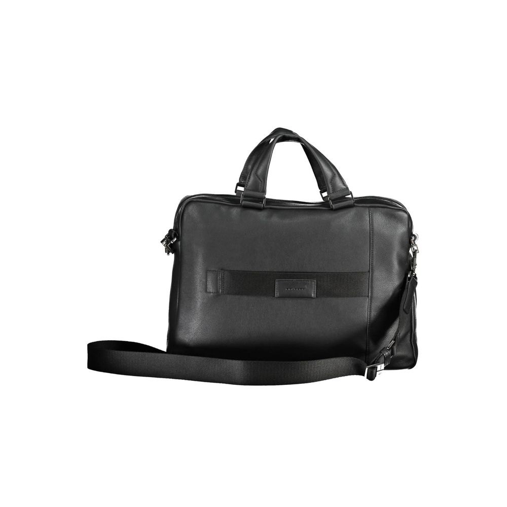 Serviette Homme en Cuir Noir Piquadro