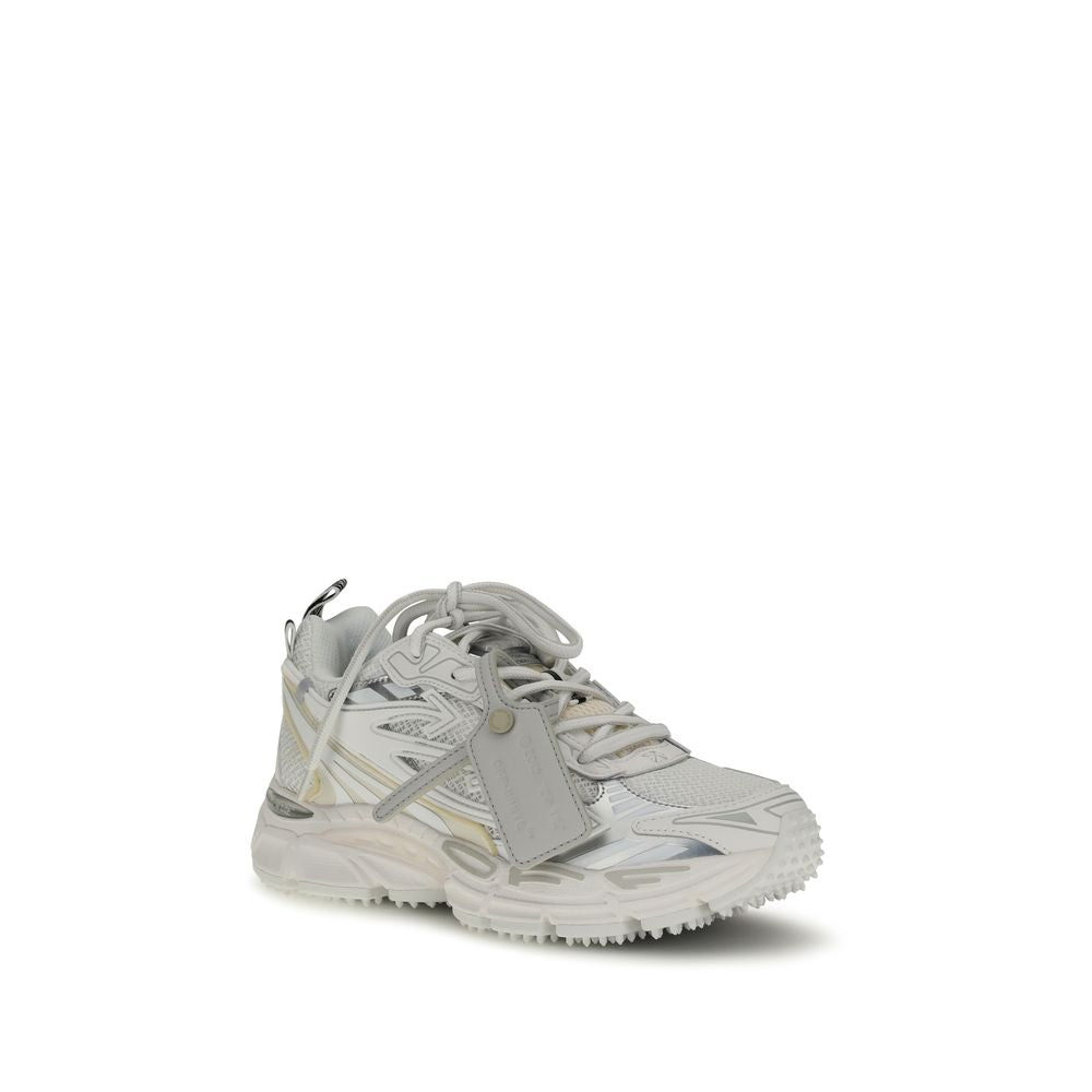 Off-White White Polyurethane Athletic Sneakers