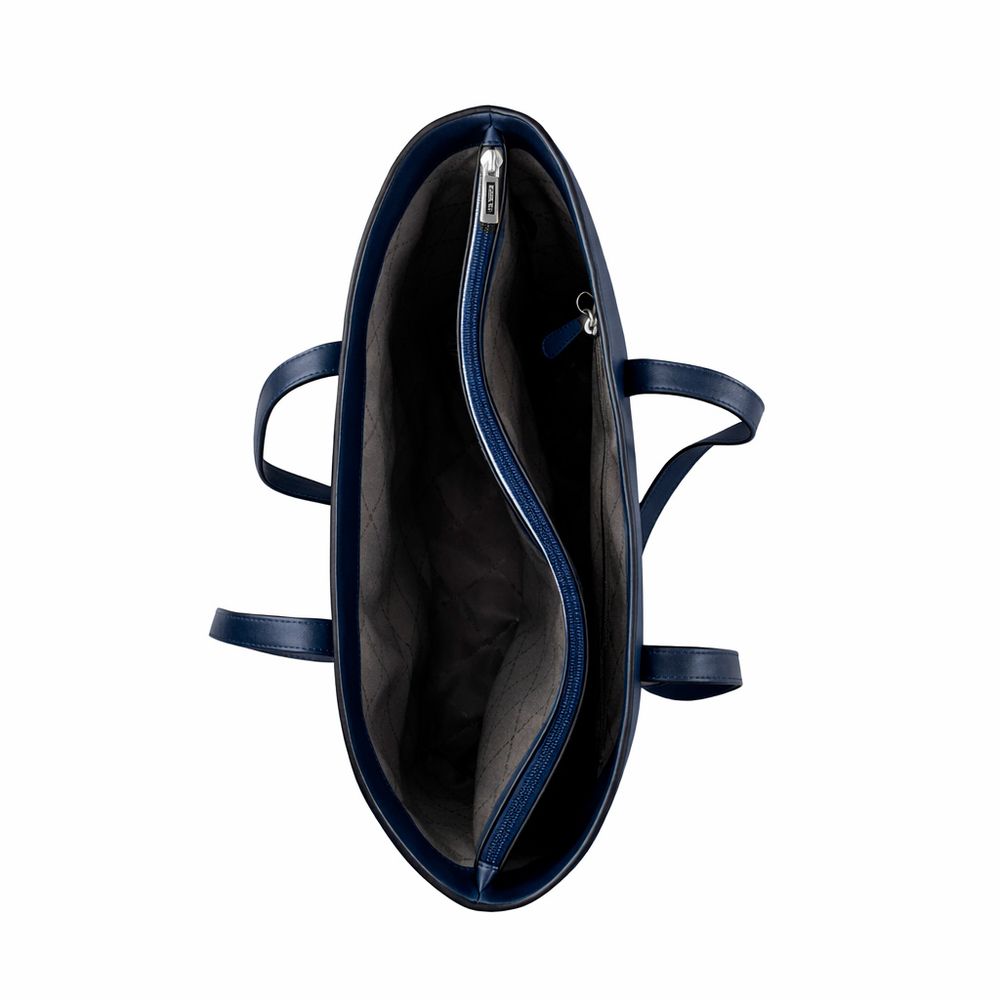 Sac à main en fourrure bleu Michael Kors
