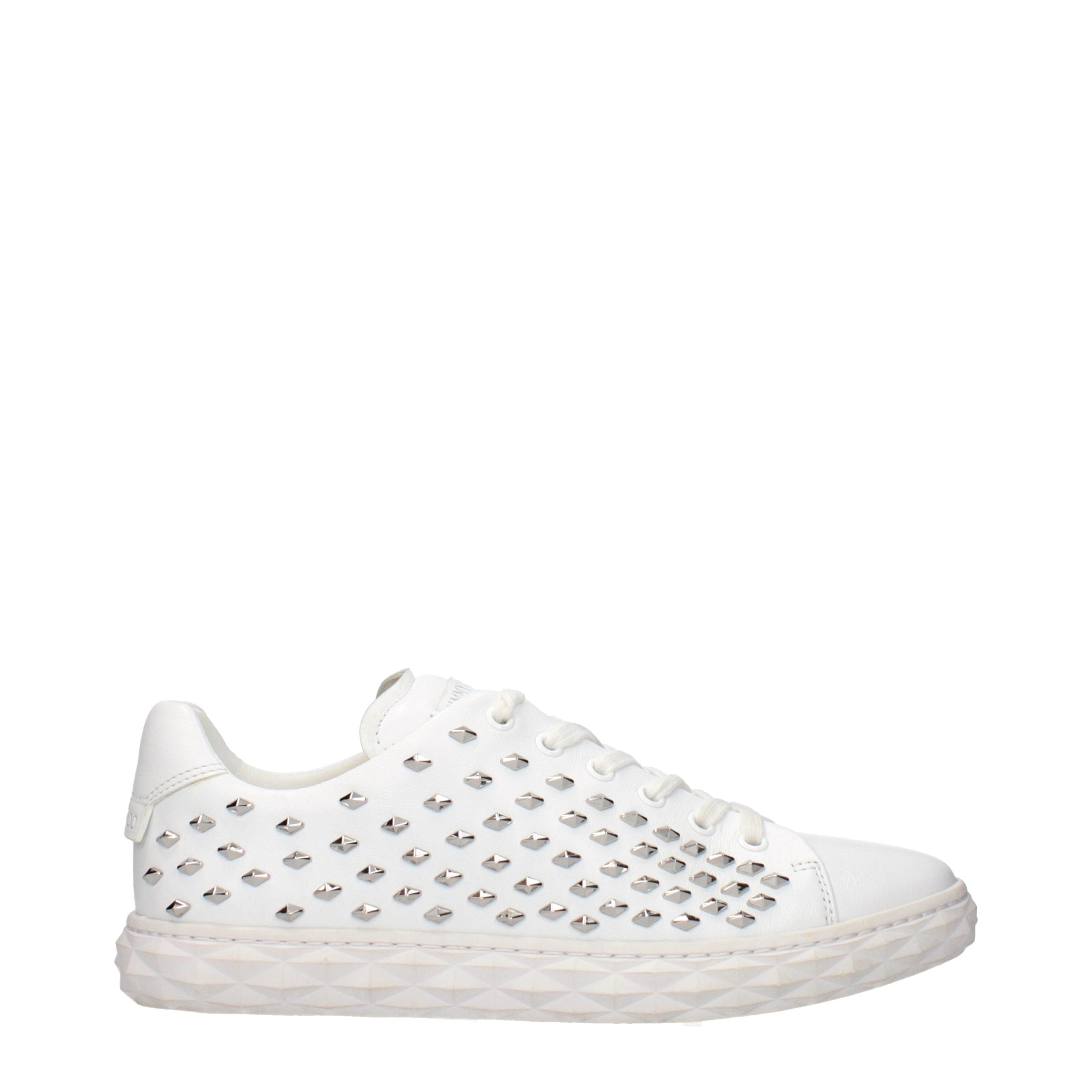 Jimmy Choo White Leather Sneakers