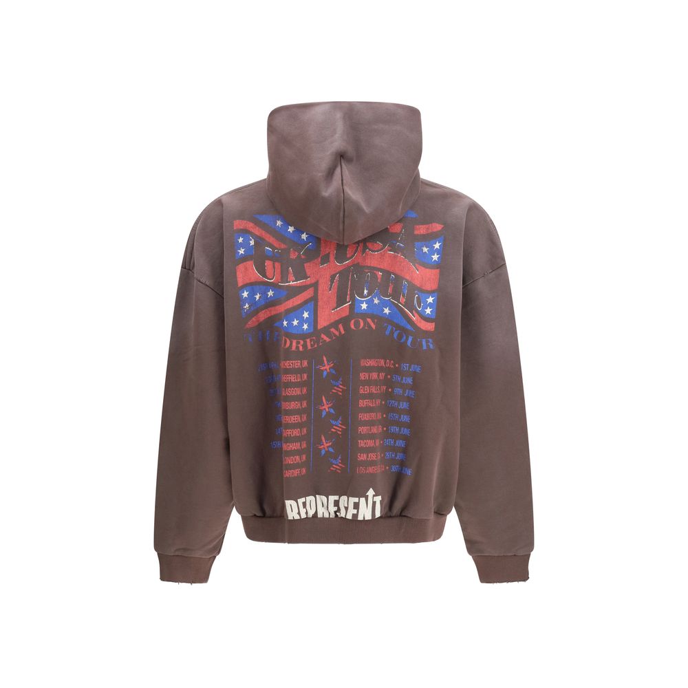 Braunes Baumwoll-Sweatshirt darstellen