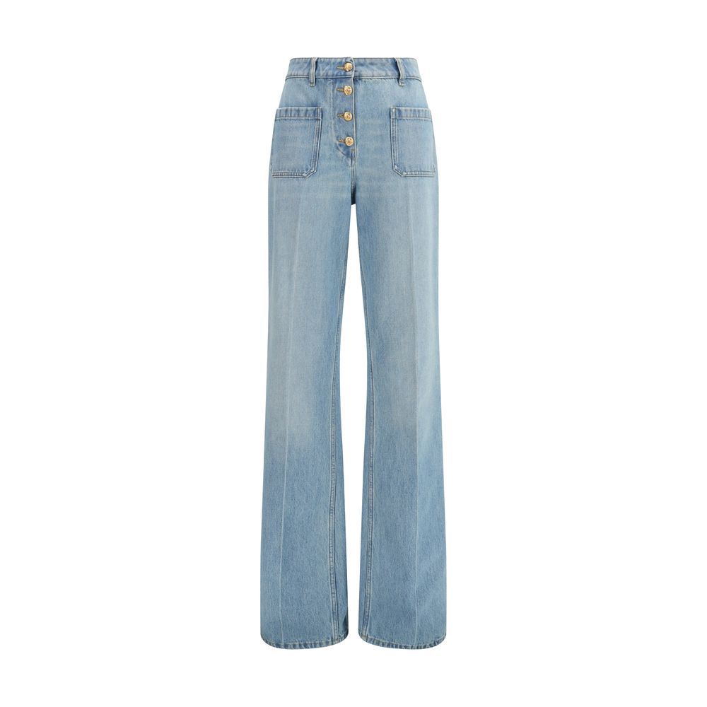 Valentino Blue Cotton Jeans Denim