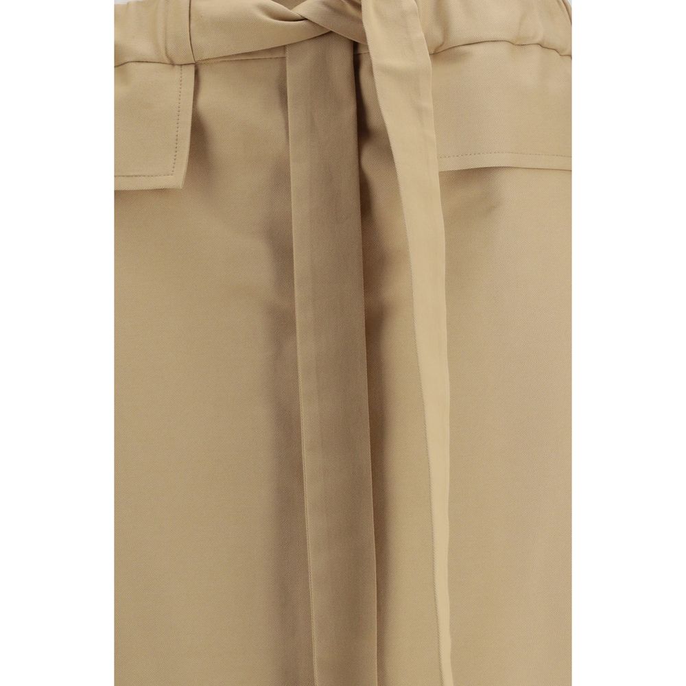 Jupe midi Fabiana Filippi en coton beige
