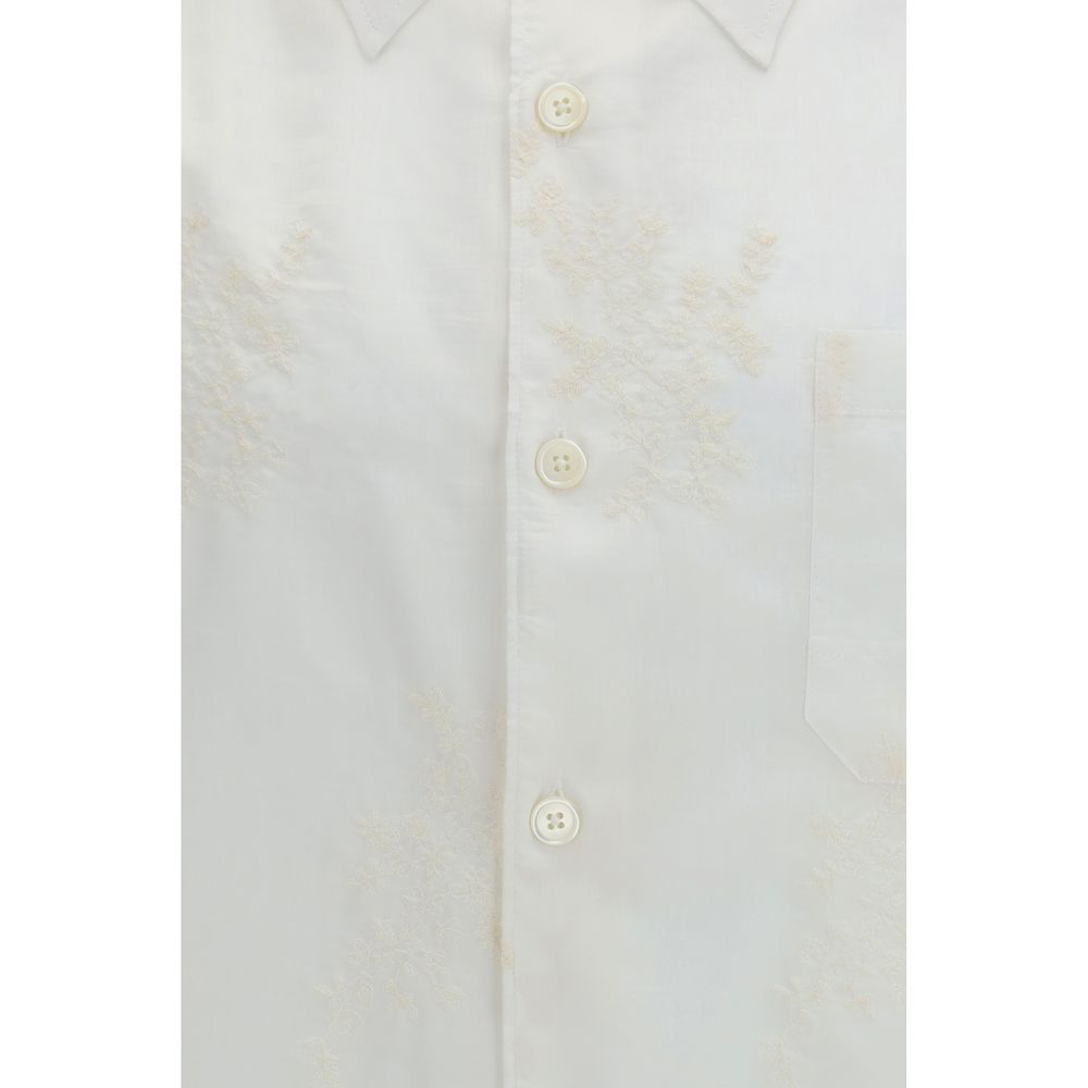 Notre chemise en coton blanc à motifs Legacy