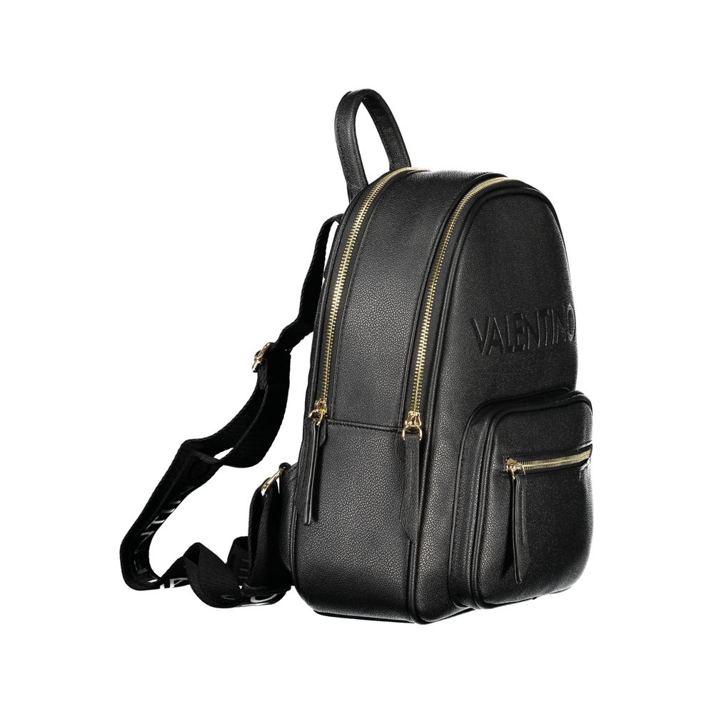 Valentino Damen-Rucksack aus schwarzem Polyurethan