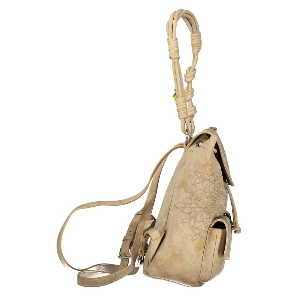 Sac à dos Desigual en polyuréthane beige pour femme