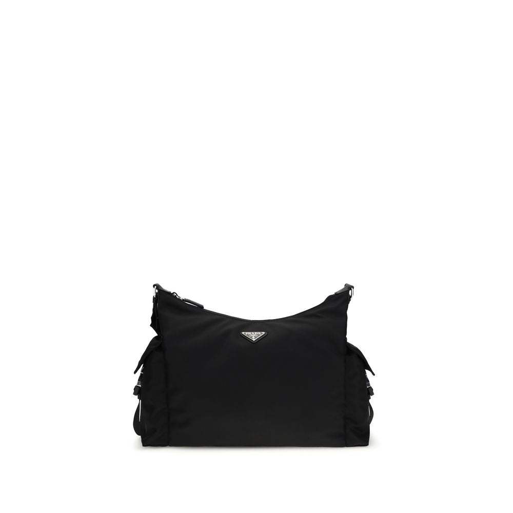 Sac bandoulière Prada en polyamide recyclé noir