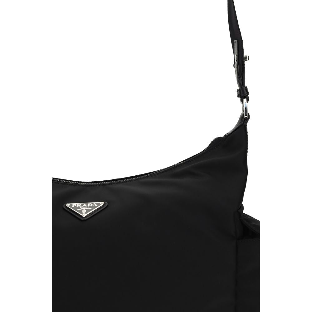 Sac bandoulière Prada en polyamide recyclé noir
