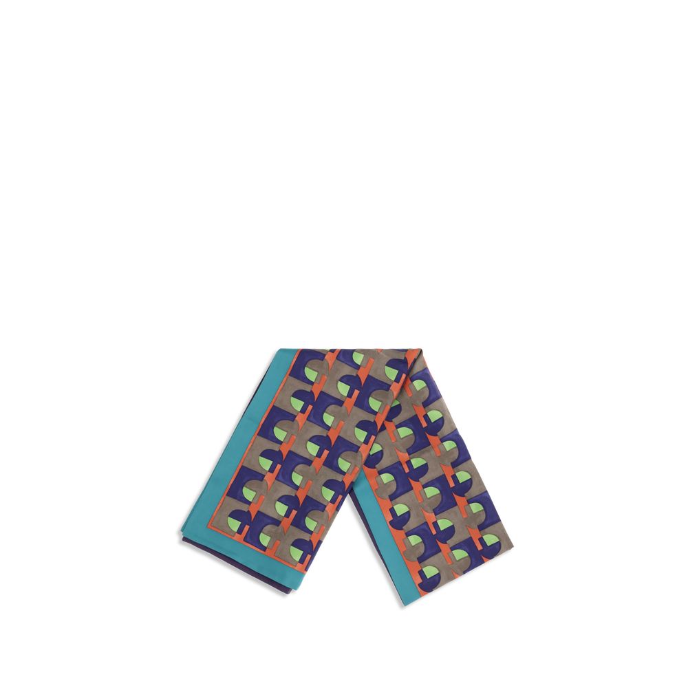 Miu Miu Multicolor Silk Scarf