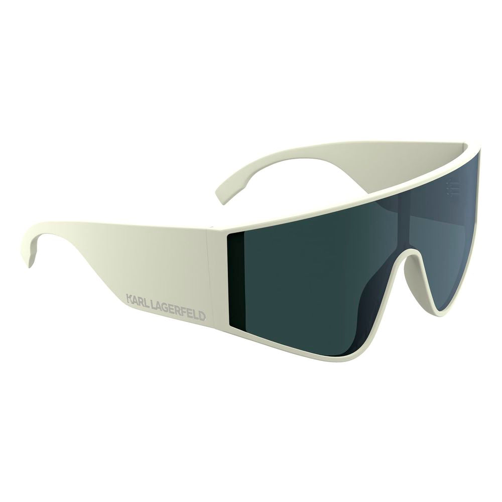 Lunettes de soleil injectées blanches Karl Lagerfeld