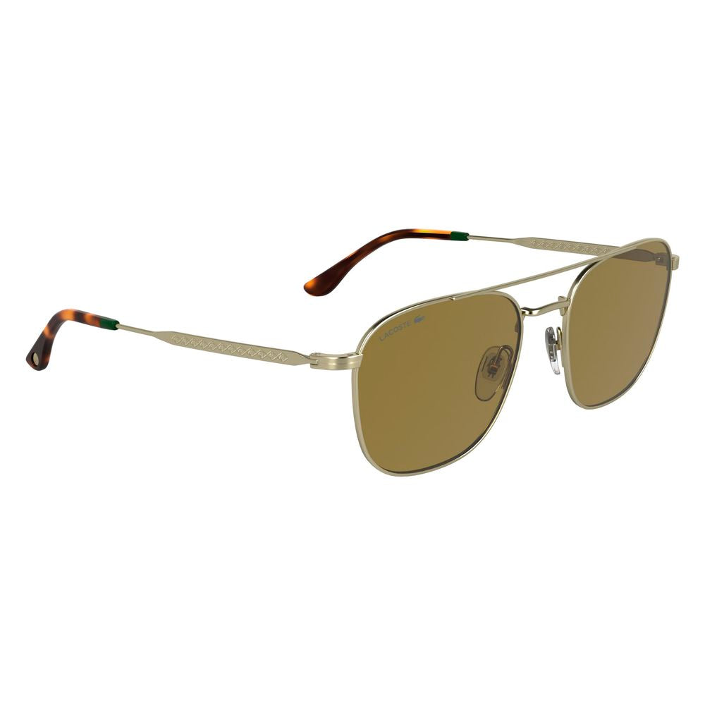 Lunettes de soleil Lacoste en métal doré