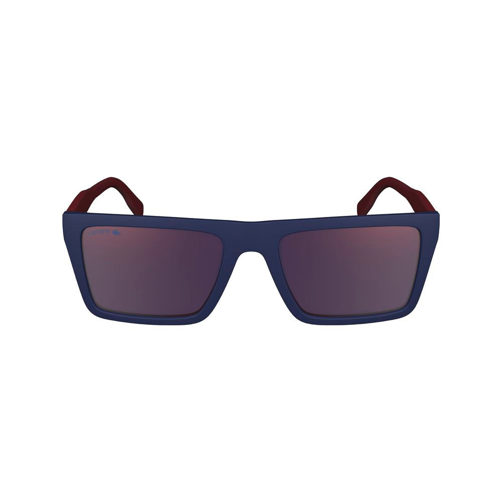 Lunettes de soleil injectées bleues Lacoste