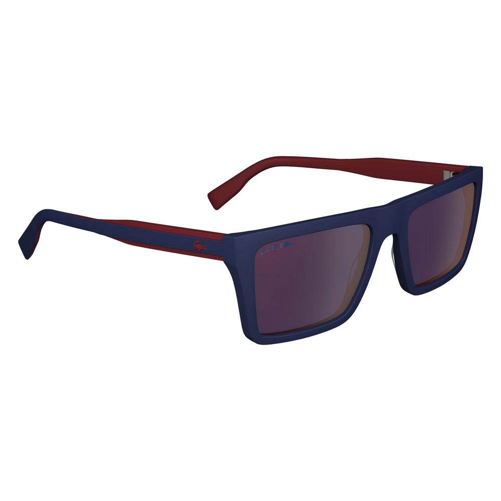 Lunettes de soleil injectées bleues Lacoste
