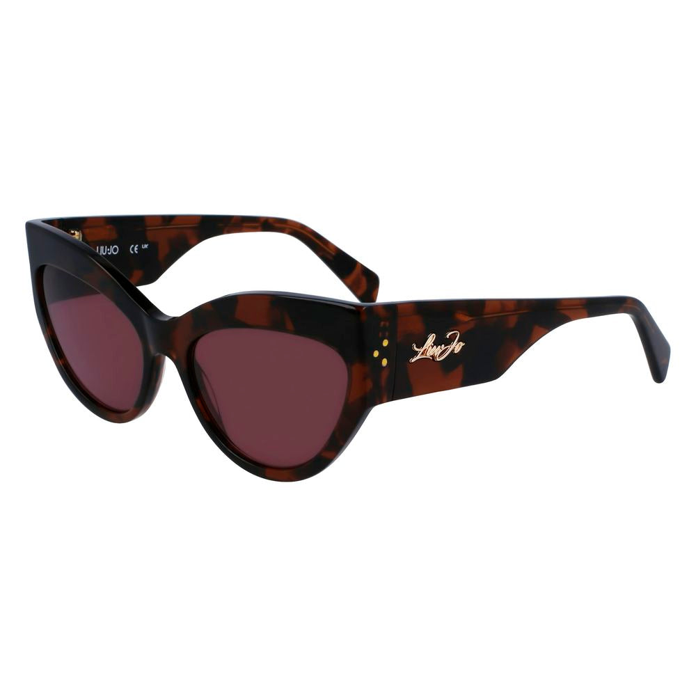 Lunettes de soleil Liu Jo marron en acétate