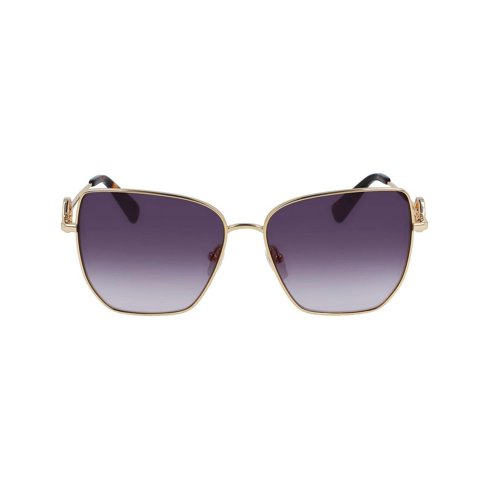Longchamp Gold Metal Sunglasses