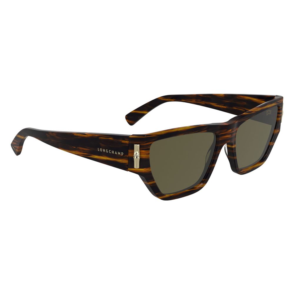 Longchamp Brown Acetate Sunglasses