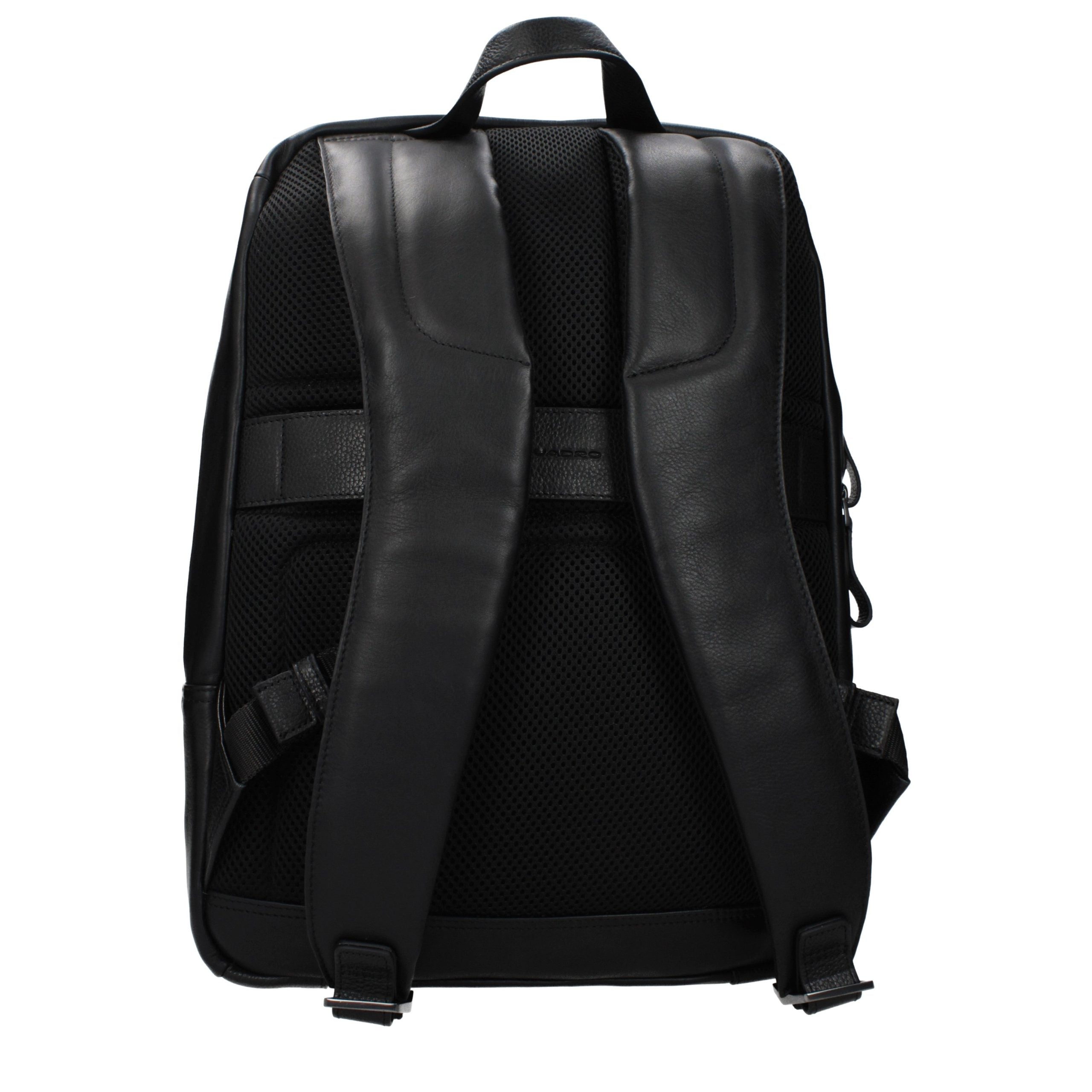 Piquadro Rucksack aus schwarzem Leder