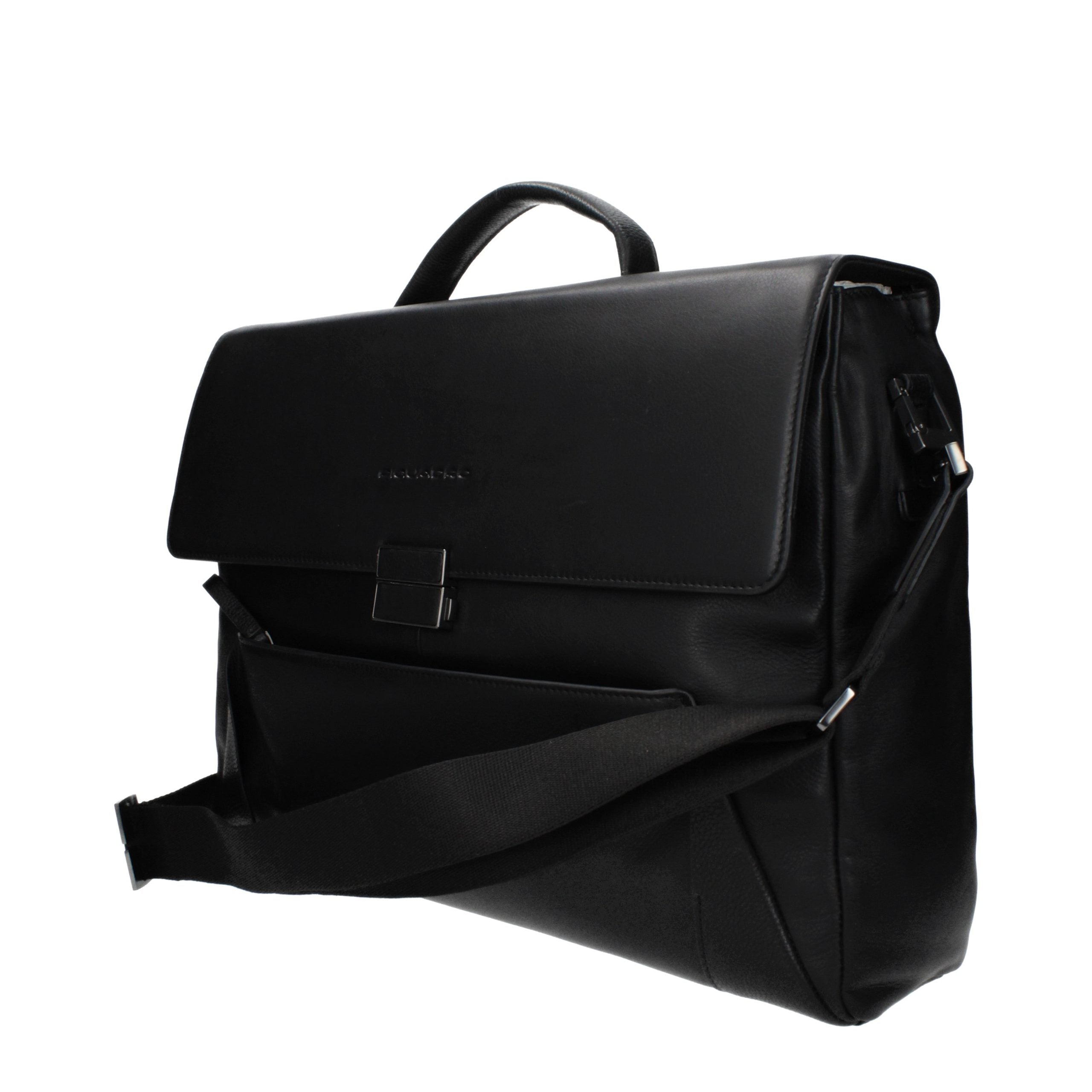 Sac d'affaires et pour ordinateur portable Piquadro en cuir noir