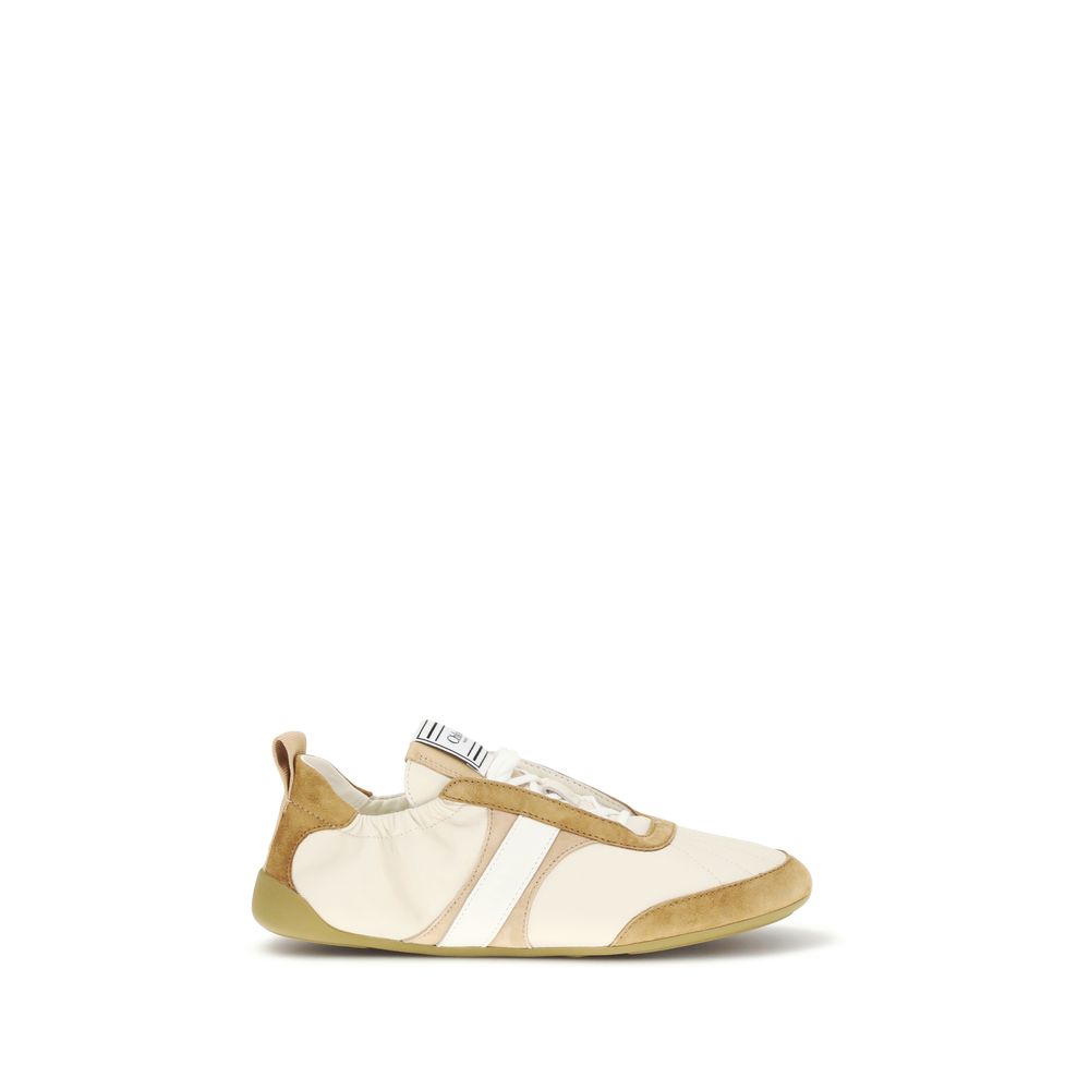 Chloé Beige Goatskin Athletic Sneakers